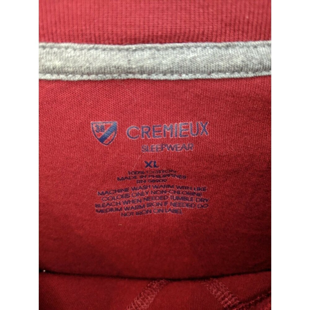 Cremieux Red Sleepwear Long Sleeve XL Top Shirt Mens Size Extra Large Mens - Picture 5 of 5